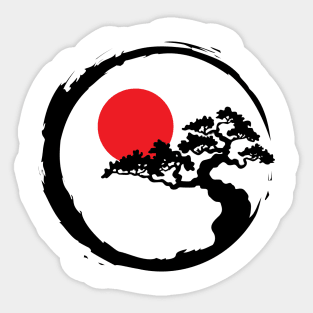 Enso Bonsai Tree Sticker